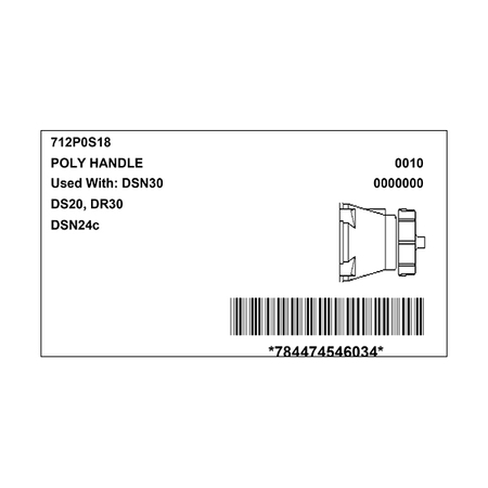 Meltric 712P0S18 HANDLE w/CLAMP & BUSHING 712P0S18